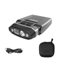 SUNREI 1800 mAh Rechargeable 300 Lumen LED Headlamp with Motion Sensor - size: H300-rock ash