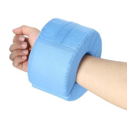 2 PCS Foot Elevation Pillows, Blue Hand Ankle Foam Cushion Leg Hand Lifting Pillow Stabilizer with Ankle Heel Elevator Wedges Foot Support Pillow