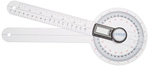 Jamar Plus+ Digital Goniometer, Professional Grade Digital Hand and Finger Range of Motion Tool for Accurate Angle Measuring, 12" - size: 12"