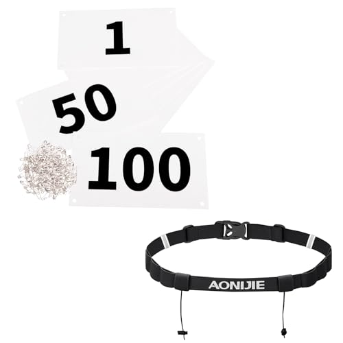Triathlon Belt with 1-100 Running Bib Numbers