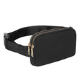Geestock Mini Belt Bag with Adjustable Strap Fanny Packs for Women, Black