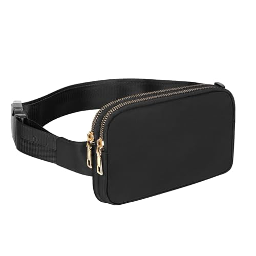 Geestock Mini Belt Bag with Adjustable Strap Fanny Packs for Women, Black