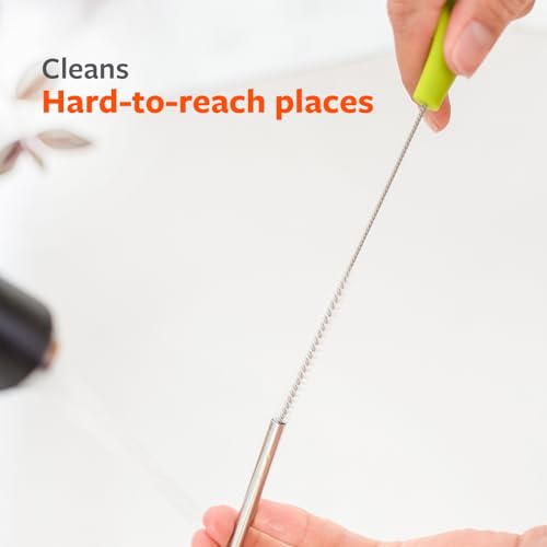 Full Circle All-in-One Bottle Cleaning Multitool, Green - color: Green