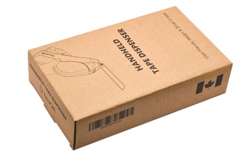 One-Handed Tape Dispenser Gun - Automatic Cutter for Gift Wrapping, Office & Crafts - Portable, Safe Hidden Blade, No Batteries - Fits 1/2" to 3/4" Tape (Include 1 Roll, Pink) - color: Pink