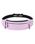 Lightweight Running Belt, Water-Resistant Waist Pack for Women & Men, 4-Zone Organization Fits Up to 7" Phone, Reflective Strips Design for Marathon Training, Jogging, Hiking, Commuting - color: Lilac Purple