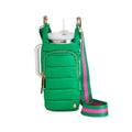 WanderFull Original HydroBag HANDLE®, 40 oz Water Bottle Holder w/Strap - color: Kelly Green