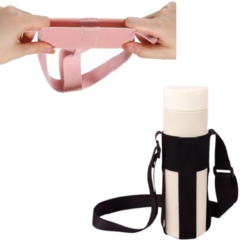 2 Pack Water Bottle Holder Strap Sling Universal Water Bottle Handle Carrier Crossbody Shoulder Strap for Insulated Water Bottles Stainless Steel Travel Mug Coffee Tumbler Hydration Bottles