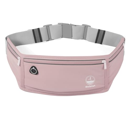 Slim Running Belt Fanny Pack, Phone Holder Waist Pack Money Belt - Pink - color: X Pink