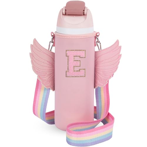 Use for Owala 24oz Crossbody Water Bottle Holder Sling Carrier Bag with Strap, Water Bottle Crossbody Bag Women Girl(E, Pink, 24oz) - style: E