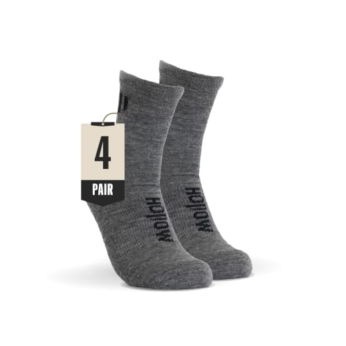 HOLLOW Alpaca Ankle Socks Men & Women, Moisture Wicking - color: Grey, size: X-Large