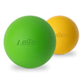 Massage Lacrosse Balls for Myofascial Release,Yoga Deep Tissue Massage,Trigger Point Therapy and Foot Plantar Fasciitis,Muscle Soreness Massager Ball (2Pack, Yellow and Green) - color: Yellow/Green