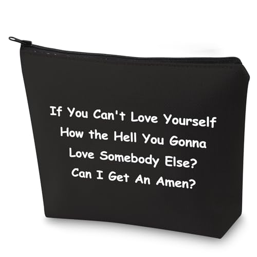 BLUPARK Drag Race Inspired Gift Drag Queen Canvas Makeup Bag Pride Gift for Sister Mom (An Amen-BK)