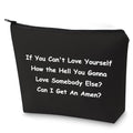 BLUPARK Drag Race Inspired Gift Drag Queen Canvas Makeup Bag Pride Gift for Sister Mom (An Amen-BK)