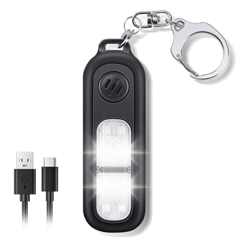 ELECPOW 130 dB Personal Alarms,Key Chain & Wearable Clip Alarm for Women Self Defense,Running & Travel Rape Alarm for Women Loud for College Girls Kids Extra Loud Siren -3 Strobe Lights