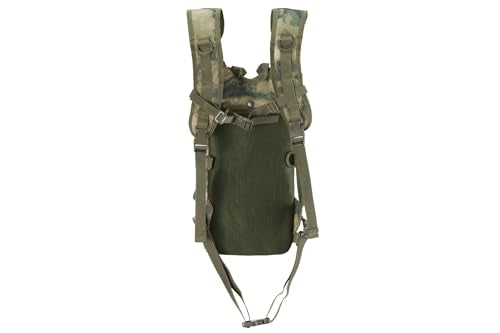 Lancer Tactical Lightweight Nylon Hydration Backpack - Ideal for EDM Music Festivals, Hiking, Running, Cycling, Airsoft, Hunting, and Climbing - color: ATFG