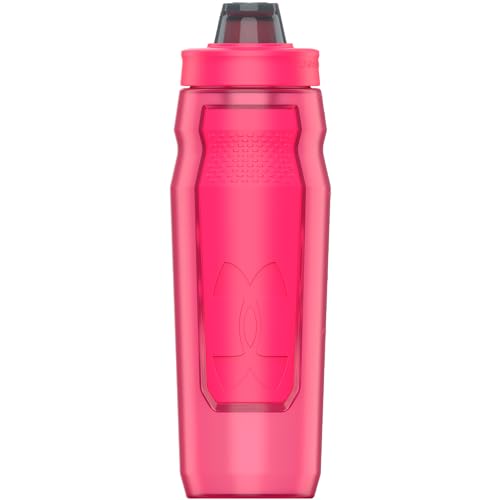 Under Armour 32oz Playmaker Squeeze Water Bottle - color: Penta Pink/Penta Pink