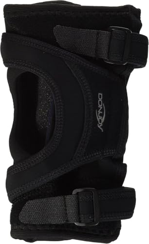 DonJoy Tru-Pull Lite Knee Brace for Patella Instabilities & Dislocations - Bifurcated Strap and Dual-Durometer Buttress, Medium, Left - size: Medium, style: Left Leg
