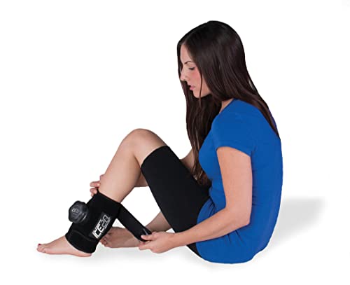 ICE20 Bownet Ankle, Elbow, Small Knee Ice Pack - Knees Real Ice Therapy - Ice Pack for Knee with Cold Compression - Wrap Around Entire Knee (Black, Single Ice Bag) (ICE-Elbow/Sm Knee)