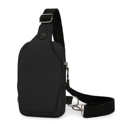 Ausion Fanny Pack Waist Bag for Men&Women Adjustable Belt Hip Bum Bag Fashion Water Resistant Hiking Waist Bag for Traveling Casual Running Hiking Cycling - color: sling bag-black