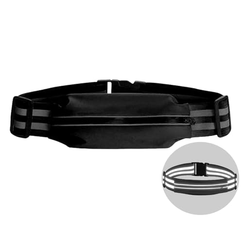 Running Belt Running Phone Belt for Women and Men Phone Holder - color: Black