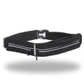 Slim Running Belt - Dual Pocket Waterproof Pouch for All Phones - color: Black (Dual Pocket)