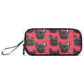 Fisyme Dogs French Bulldog Red Pencil Case Large Capacity Pen Box Makeup Pouch Holder Organizer Stationery Bag for School Office College Traval - color: Multicolor-Chinese Red