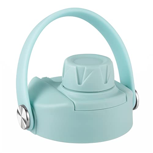 Lid for Hydro Flask 32 40 oz Wide Mouth, Replacement Lids Compatible with Hydro Flask Wide Mouth Water Bottle, Top Spout Lid with Handle, Wide Mouth Lid Chug Cap Accessories - color: Alpine - 1 Pack