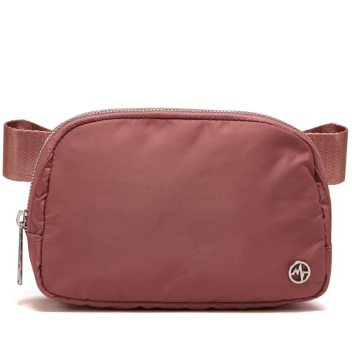 Pander Crossbody Belt Bag for Women and Men, Travel and Everyday Use - color: Mauve
