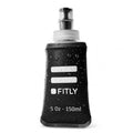 FITLY Soft Flask Running Water Bottle - Collapsible Hydration Flask - color: Black, size: 5 Ounces