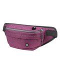 WATERFLY Fanny Pack Waist Bag: Large Crossbody Fannie Bum Belt Bag Hip Phanny Pack for Men Women Outdoor Sport Hiking Traveling Walking - color: Purple