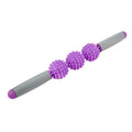 Muscle Roller Stick - Yoga Stick Muscle Roller Stick Cellulite Spiky Ball for Back Arms Shoulder Leg(Purple) - color: Purple