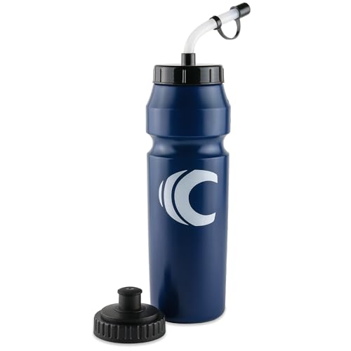 Cannon Sports 1 Liter Sports Water Bottle, 2 Lids, BPA-Free (Navy) - color: Navy