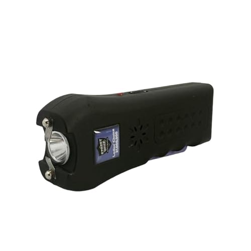 Streetwise Ladies’ Choice Stun Gun for Women - Rechargeable Device with Alarm, LED Flashlight, Safety Disable Pin & Built-in Charger - Personal Safety Tool with Holster & Lanyard - style: Purple Accents