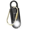 130db Personal Safety Alarm with Ultra Bright Strobe Light. Black - color: Black, style: Button cell
