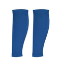 Sun Protection Leg Sleeves, Sports Compression Leg Cooling Ice Silk Sleeves with Anti-slip Silicone Strips - color: Blue