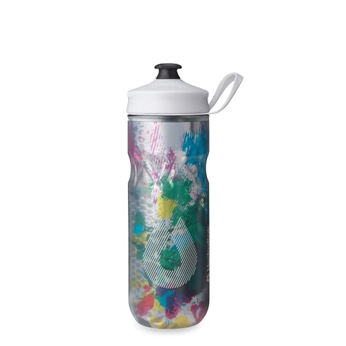 HydraPak Polar Sport Insulated Water Bottle (20oz, Splash Multi) - color: Splash Multi, style: 20oz/600ml
