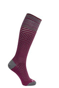 ja vie 76% Merino Wool Graduated Compression Socks for Women & Men (15-20mmHg) - color: Fuchsia, size: Small