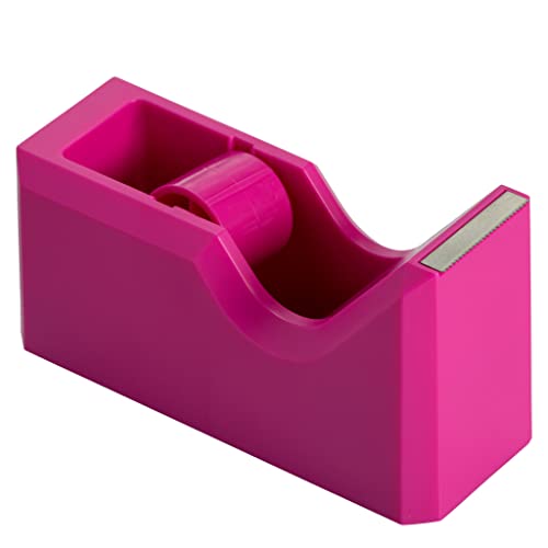 JAM PAPER Colorful Desk Tape Dispensers - Pink - Sold Individually - color: Pink, size: Pack of 1