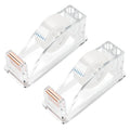 2 Pcs Transparent Acrylic Tape Dispenser, Non-Skid