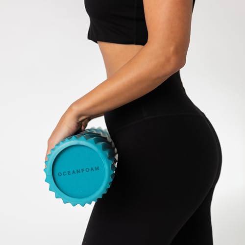 Oceanfoam Tidal Roller - Massage Foam Roller for Exercise (Miami Blue) - color: Miami Blue