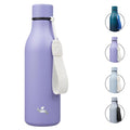 Konokyo 18 oz Insulated Stainless Steel Metal Water Bottle with Strap - color: Wisteria, size: 18 Ounces