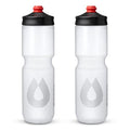 HydraPak Breakaway Surge Lightweight Bike Water Bottle (30oz, Clear) - color: Clear, size: 880 ml (Pack of 2)