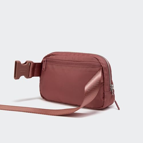 Pander Unisex Belt Bag Fanny Pack for Women with Adjustable Strap, Small Waist Pouch for Workout Running Traveling Hiking - color: Dune
