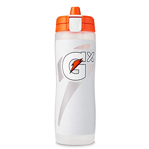 Gatorade Gx Plastic Squeeze Bottle, White, 30oz - color: White