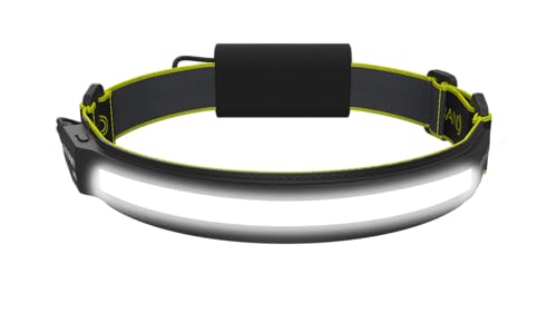 LITEBAND ACTIV Rechargeable LED Headlamp 1000 Lumens, 210° Wide Beam, Black - color: Night, size: 1000 Lumen
