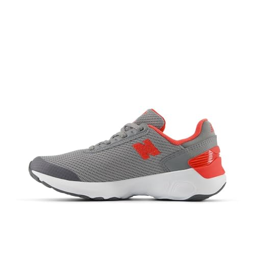 New Balance Kids' 1440 V1 Lace-up Running Shoe - color: Slate Grey/Blast Red, size: 1 Wide Little Kid