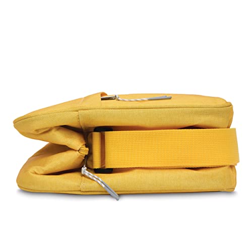 PackIt Freezable Zuma Can Cooler, Built with EcoFreeze Technology, Collapsible, Reusable, Zip Closure with Adjustable Shoulder Strap, Fits 15, 12 Oz Cans - color: Lemonade