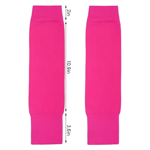 phnydreg 3 Pairs Leg Sleeve Shin Pre Cut Socks for Kids Youth Men Women Soccer Running Cycling - color: Pink