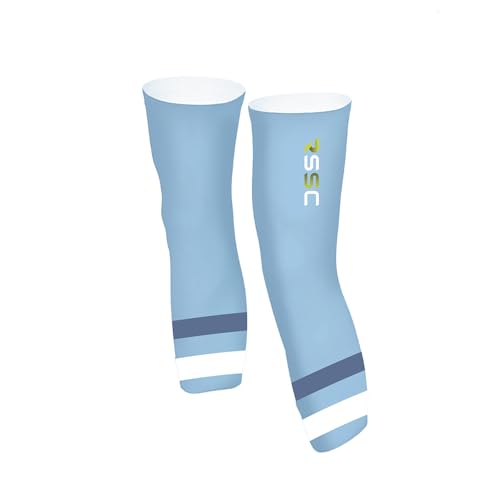 Leg Sleeves with Anti Slip Silicone Compression Leg Sleeves Cycling Leg Sleeves Adjustable Zipper - color: Rssc, size: Large