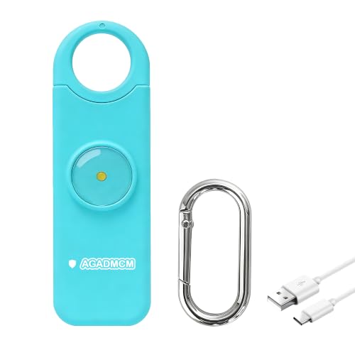 Rechargeable Personal Safety Alarm for Women - color: Aqua